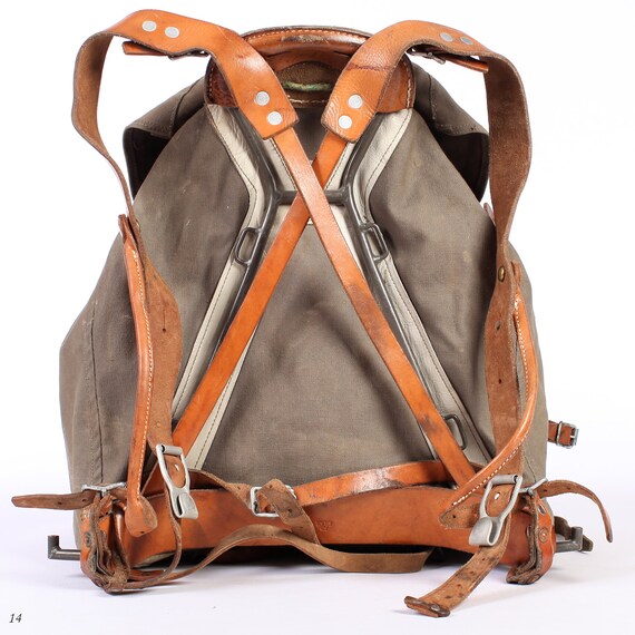 1930s Backpack . Canvas Rucksack . External Frame Backpack . Etsy