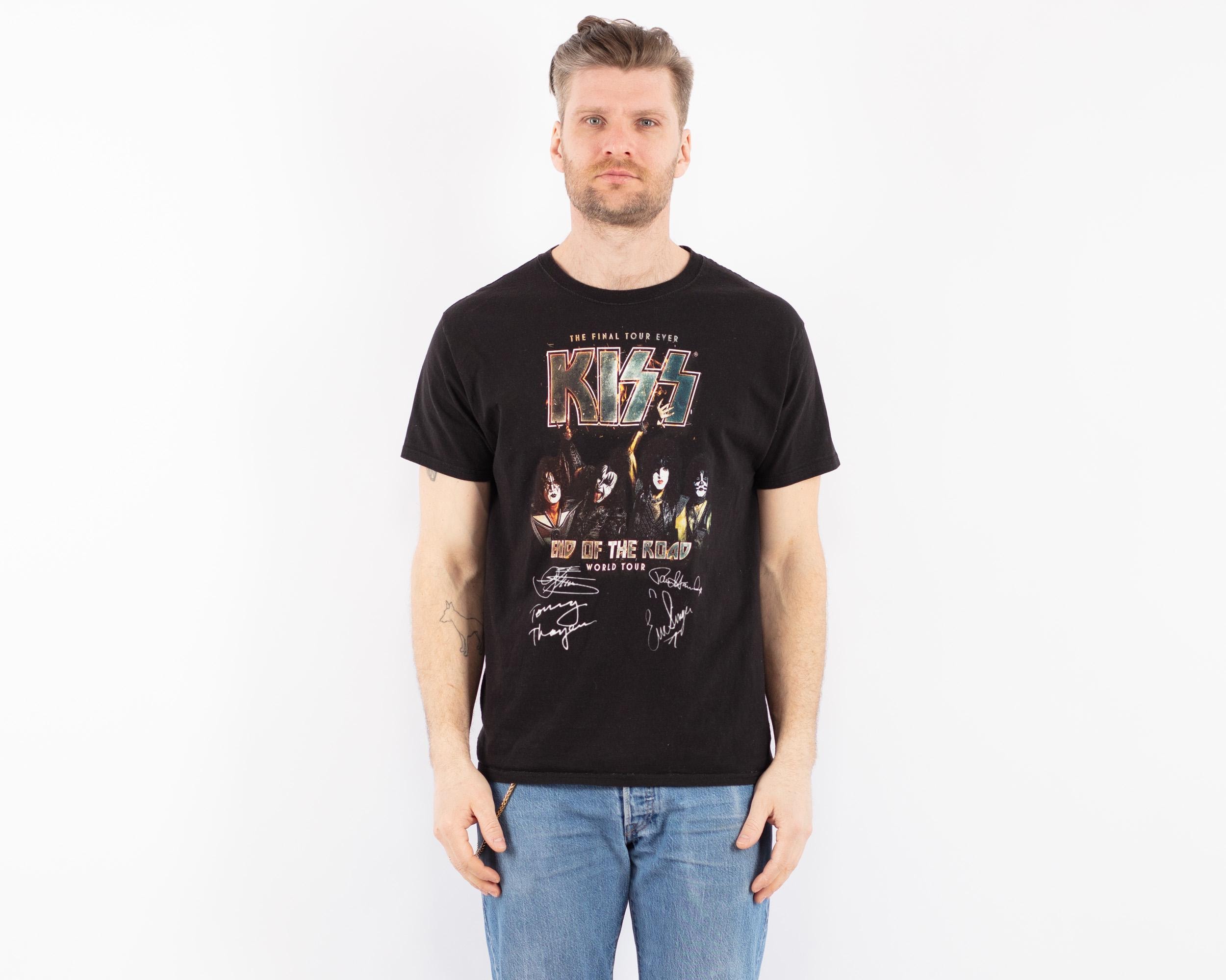 2000年代ヴィンテージ ブラック キッス バンド Tシャツ、グラフィックT 
