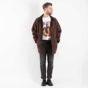 90&#39;s Men&#39;s Sheepskin Coat, Size L Vintage Shearling Coat, Retro Barn Coat, Yellowstone Coat, Rugged Western Sheep Coat, Mens Clothing