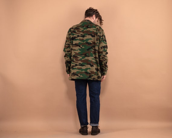 Camouflage Parka Jacket, Size S Military Style Ja… - image 3