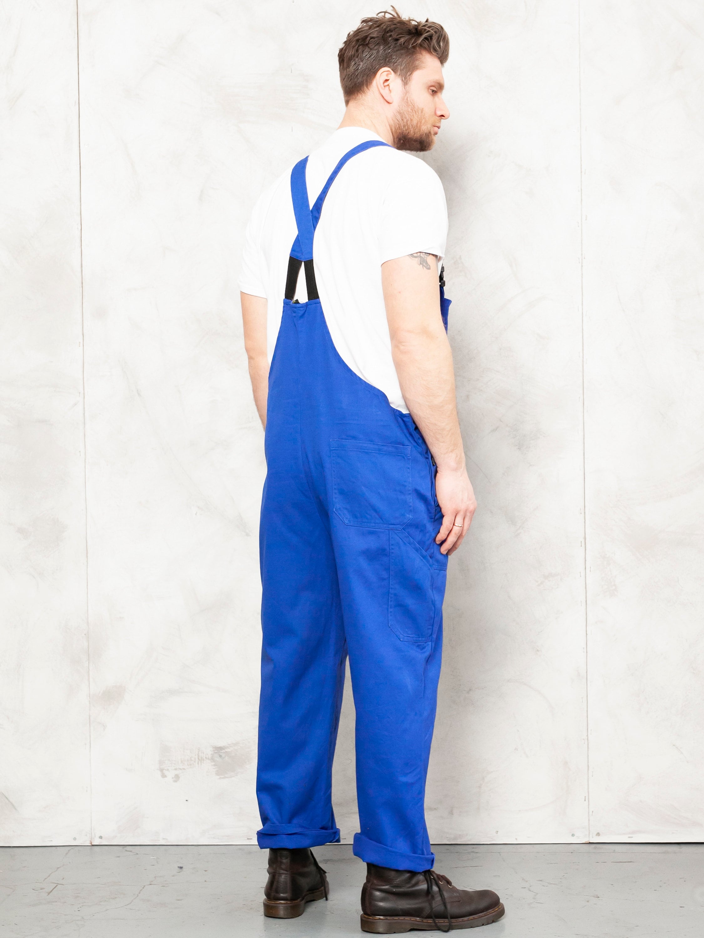 Vintage Men Jumpsuit vintage 90's 1990s men work jumpsuit chore