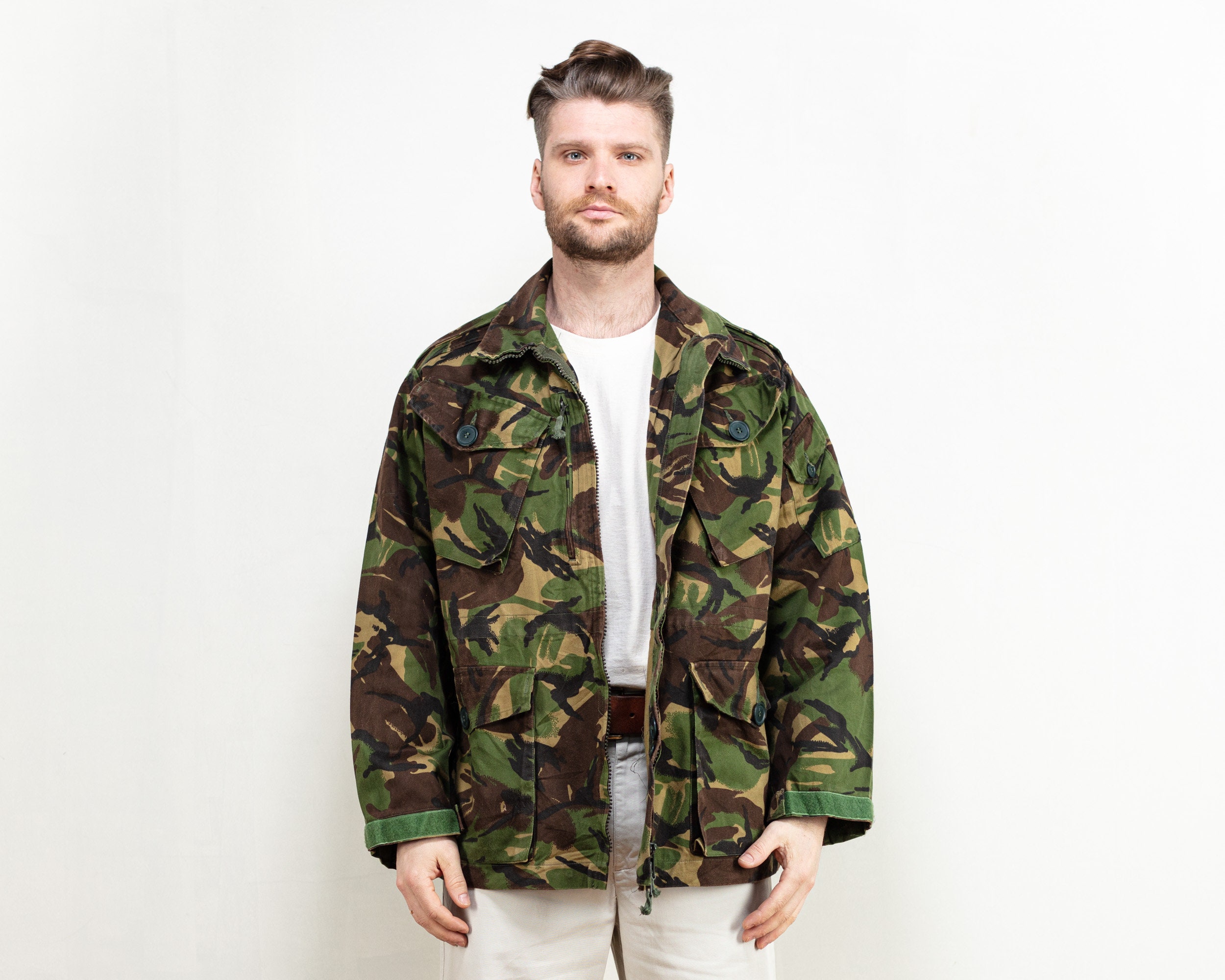 Vintage NATO Army Surplus Camo jacket camofalge jacket 1990s cargo ...