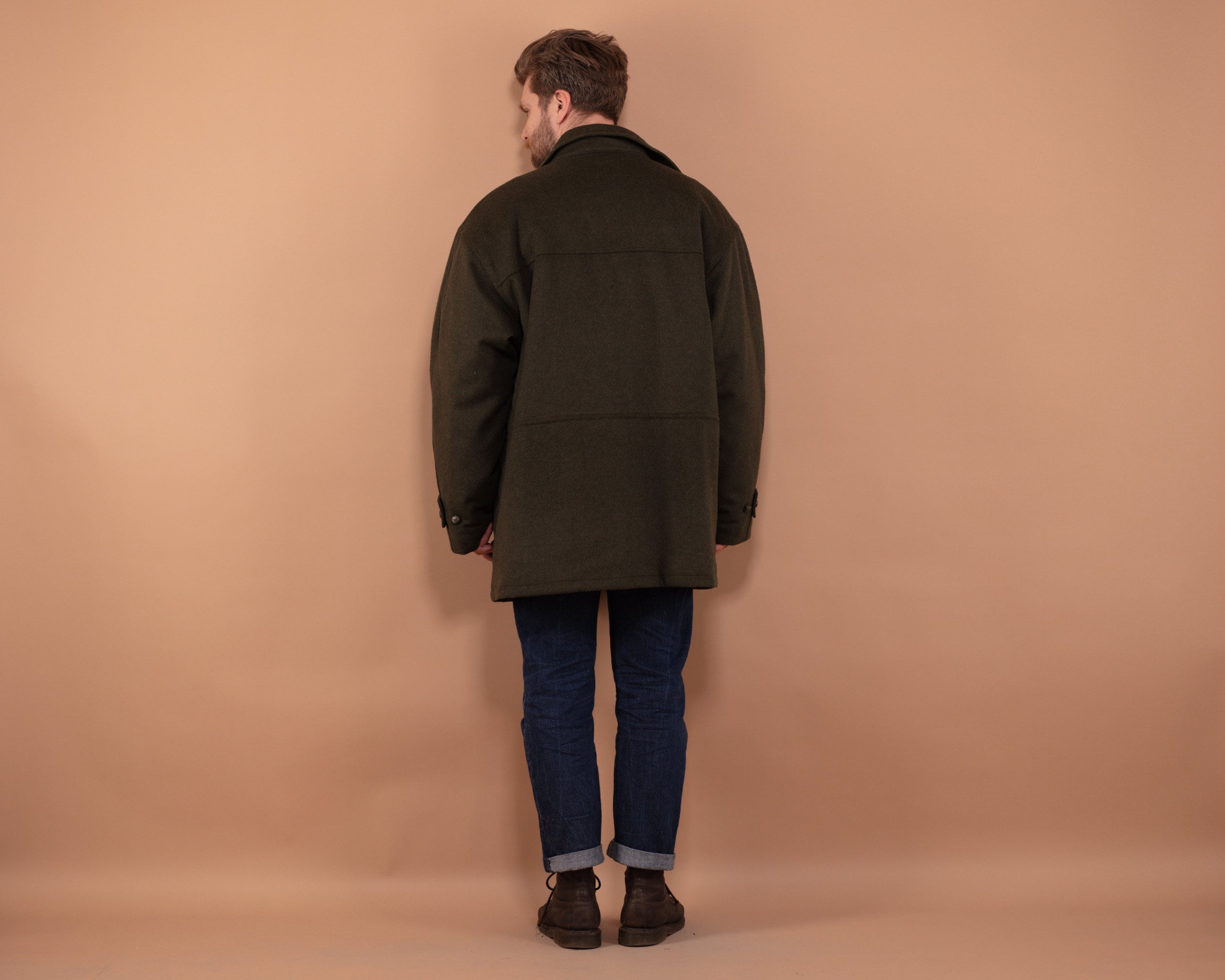 ジャケット・アウター 90s 2way Padded Wool Jacket Khaki 56 Khakis FW25 6th Delivery 【KHAKIS】 ∙ CARVER JACKET ∙ CORDUROY