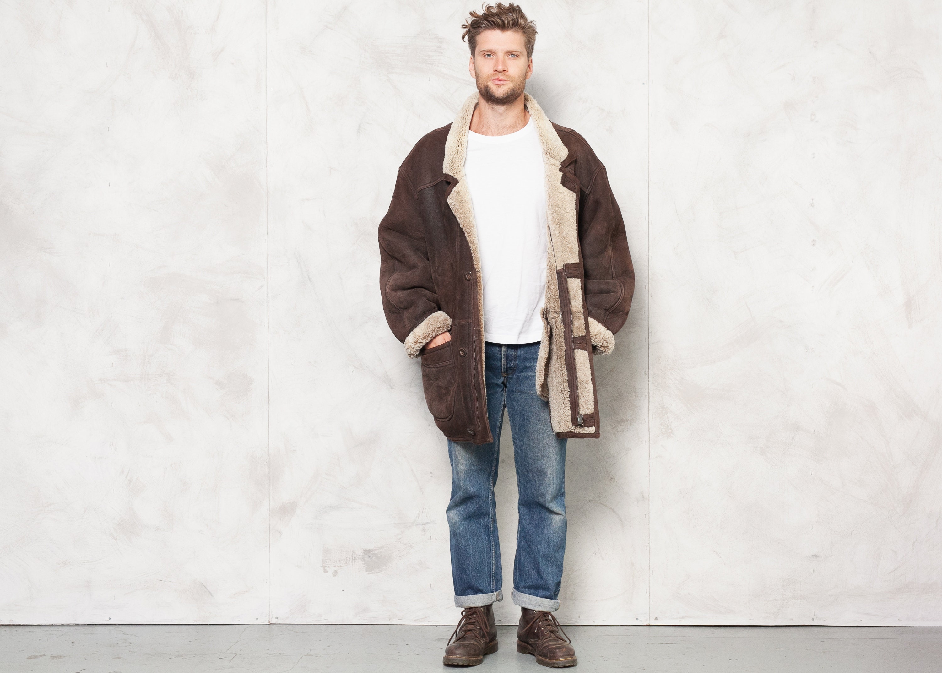 sheepskin coat 1980s