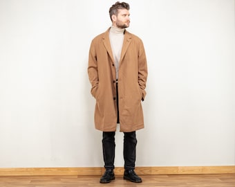 Wool Men Coat brown 90's Pierre Cardin camel overcoat classy gentlemen brown wool coat sustainable fashion men gift idea size extra large XL