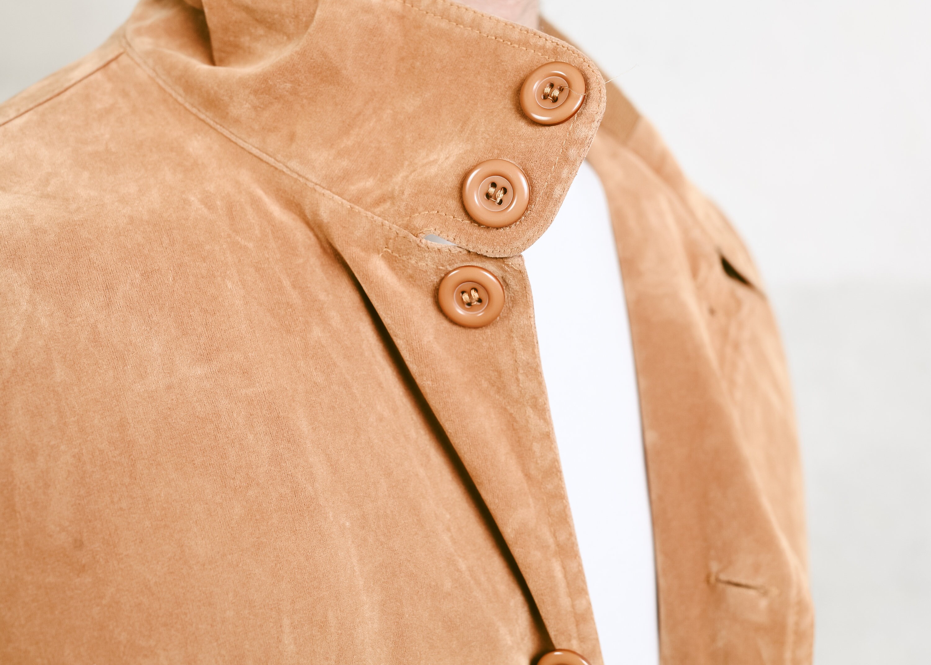 80s Mens Velour Spring Jacket . Vintage Velvet Button Up Jacket Men's