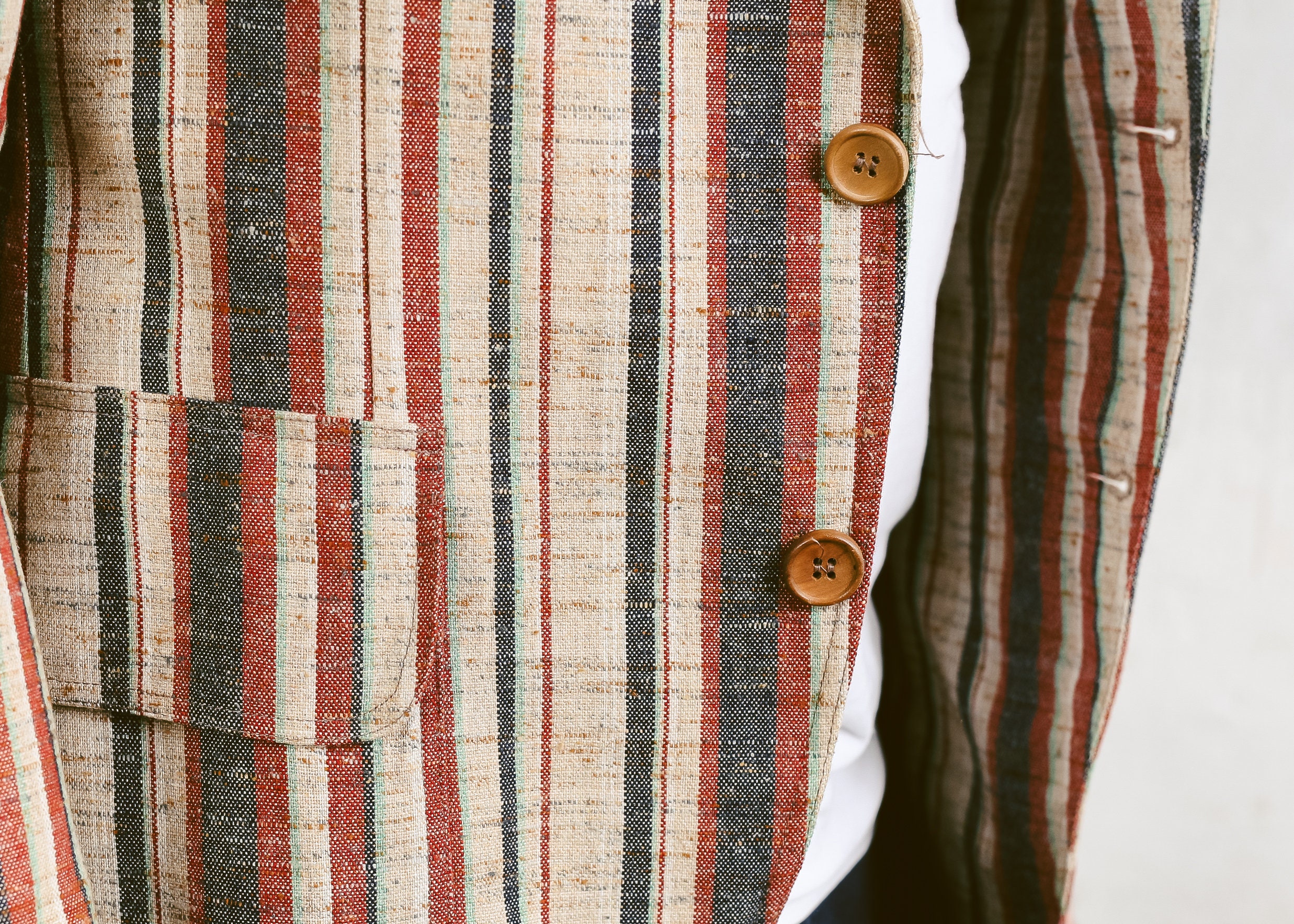 mens striped blazer vintage