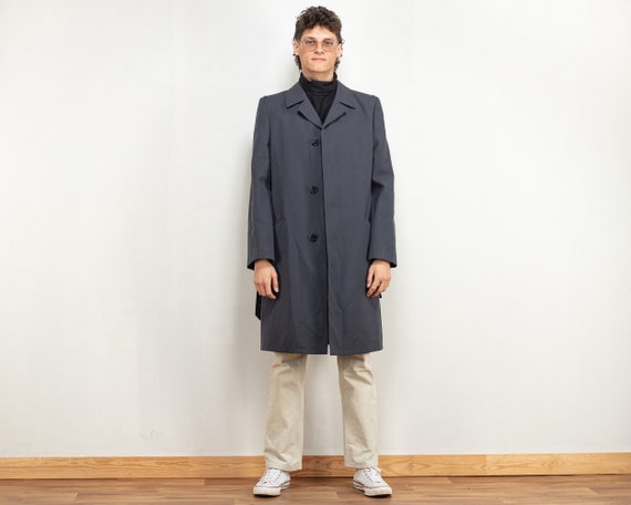 Mens grey mac coat online