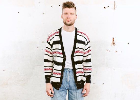 striped cardigan sweater