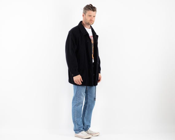 Buy 90s Blue Wool Blend Jacket - Men's Size L Online in India - Etsy