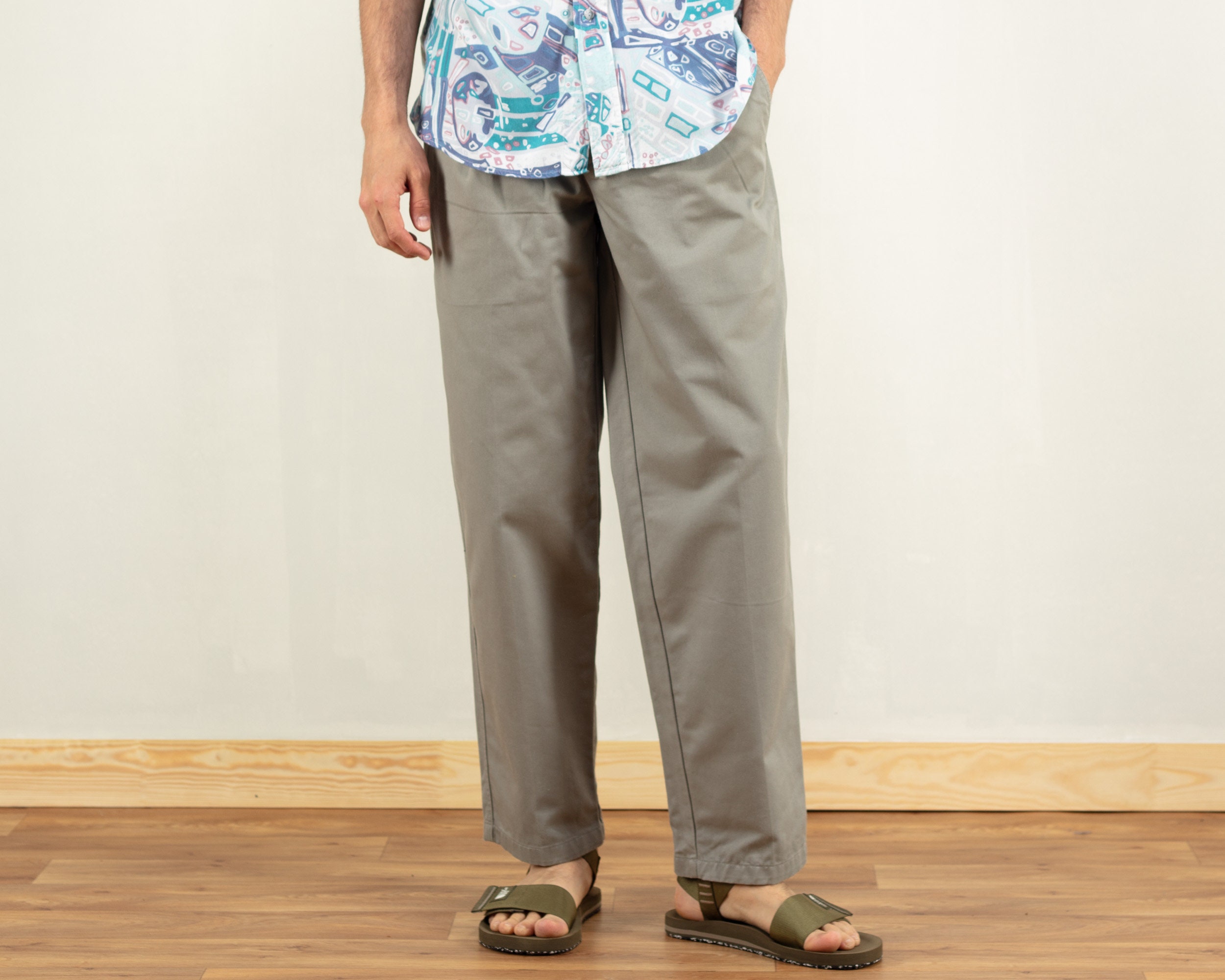 Wide Chino Pants casual vintage 80s 
