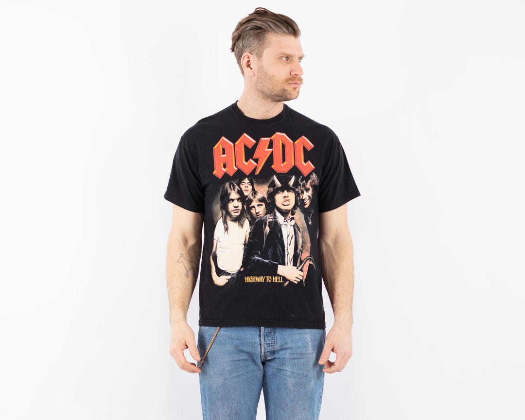 Vintage AC/DC Band T-shirt, Retro Graphic Tee, Men's Size M/L - Etsy