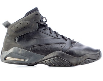 Nike Air Lift Off Jordans 00s vintage nike hi tops sport shoes retro jordans lace up sneakers black grey 00s mens US 8, EUR 41, UK 7