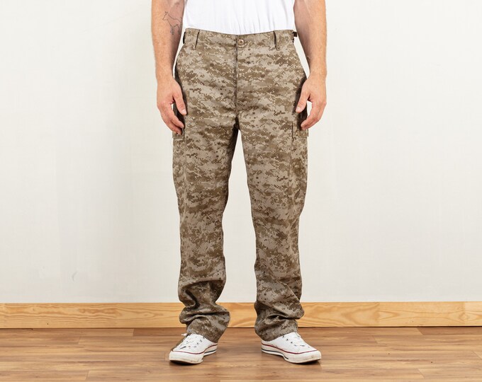 US Army Pants military camouflage cargo pants digital pattern army camo pants combat field pants military menswear size large