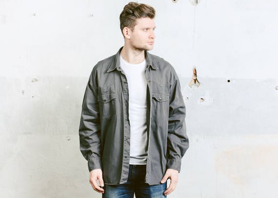 denim overshirt mens