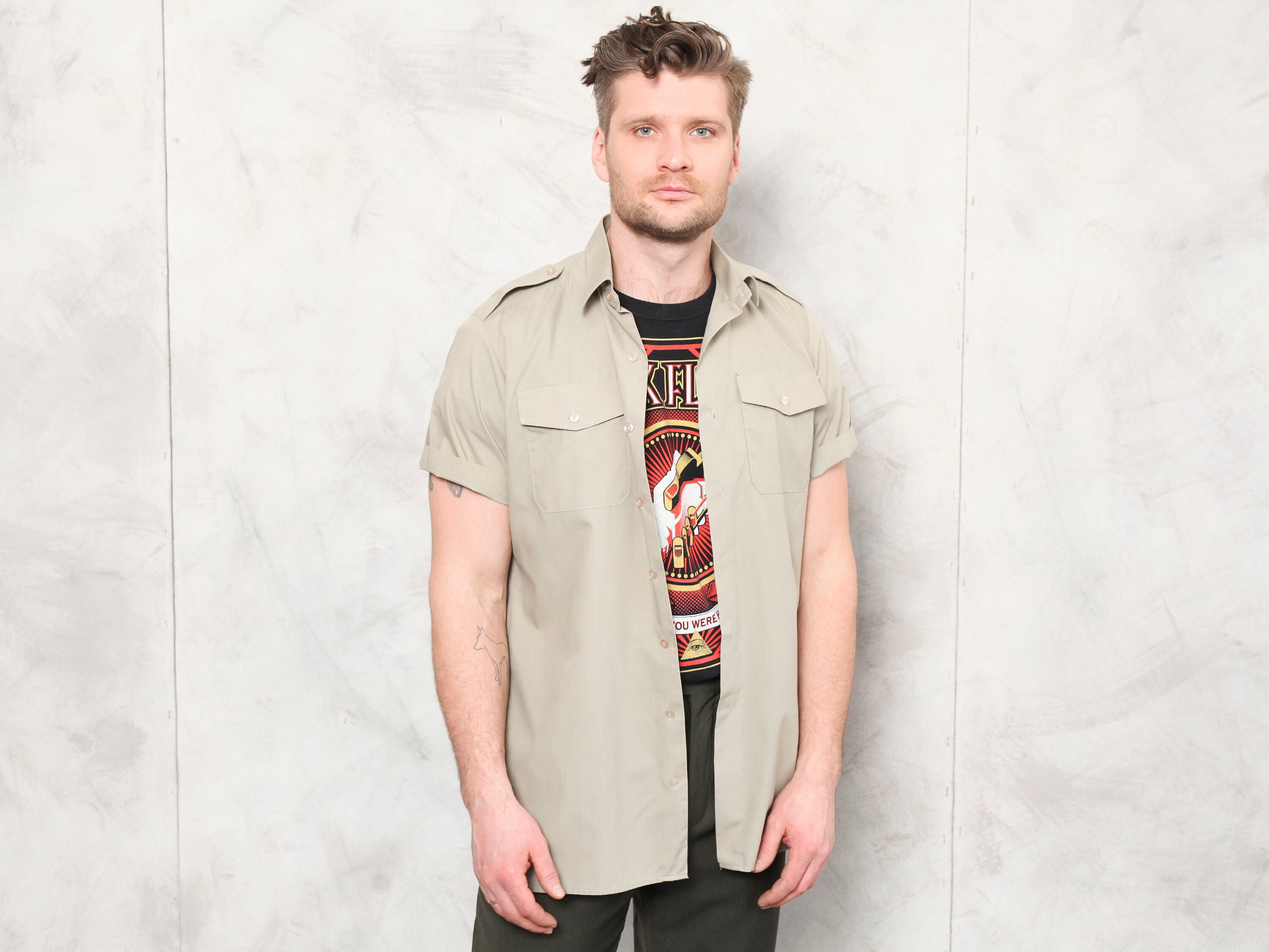 British Army Shirt Military Vintage 