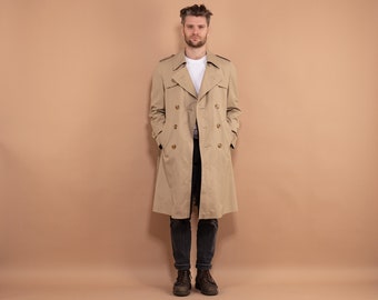 Timeless Trench Coat, Size Small S, Vintage Trench Coat, Double Breasted Coat, Mens Clothing, Detective Coat, Spring Clothing, BetaMenswear