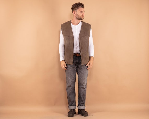 Gilet peau de mouton homme sale