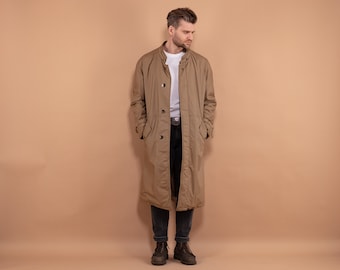 Longline Mac Coat 70&#39;s, Size L Mac Overcoat, Retro Layering Coat, Fisherman Mac Coat, Field Coat, Commuter Coat, Urban Minimalist Outerwear