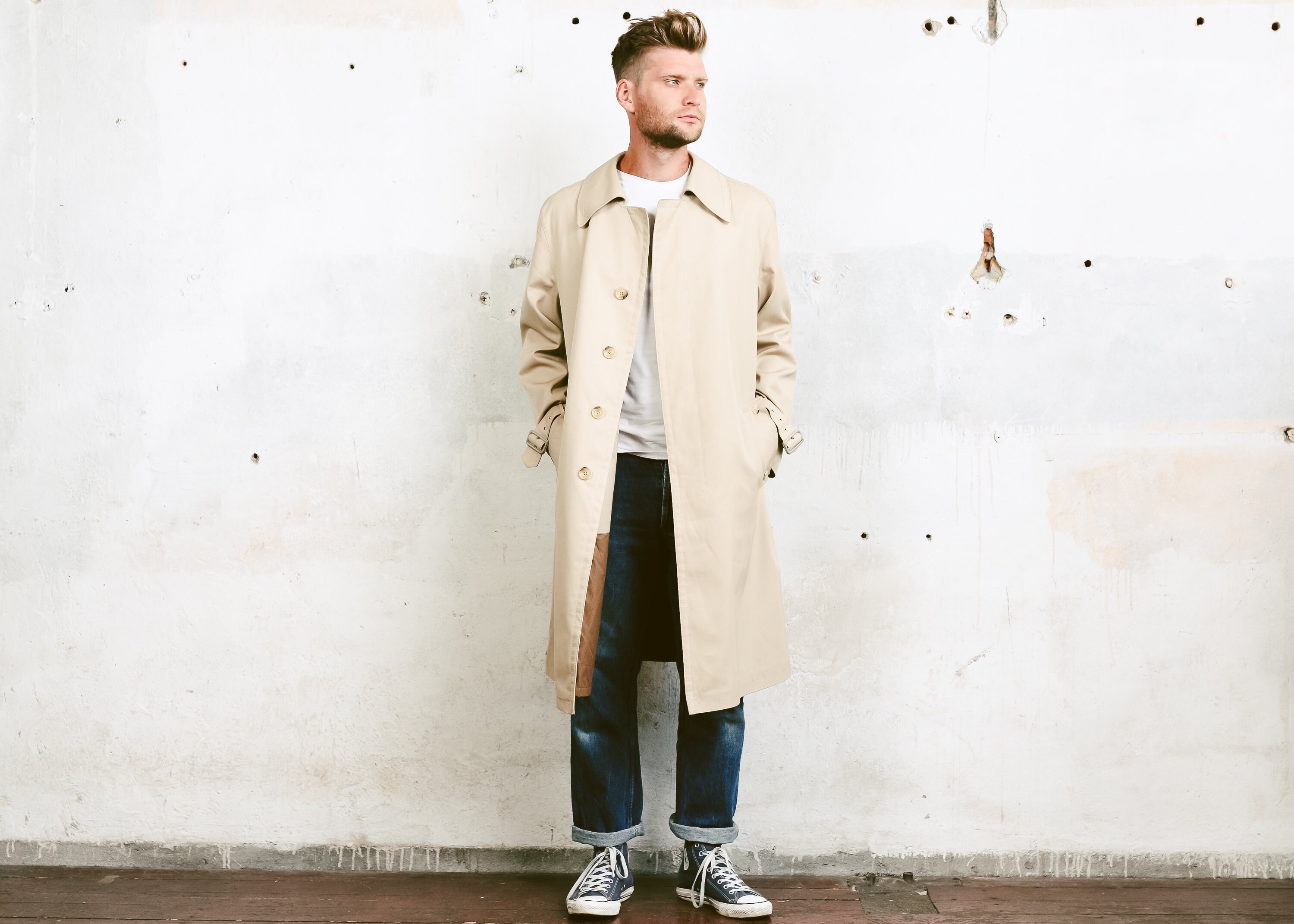 beige duster jacket