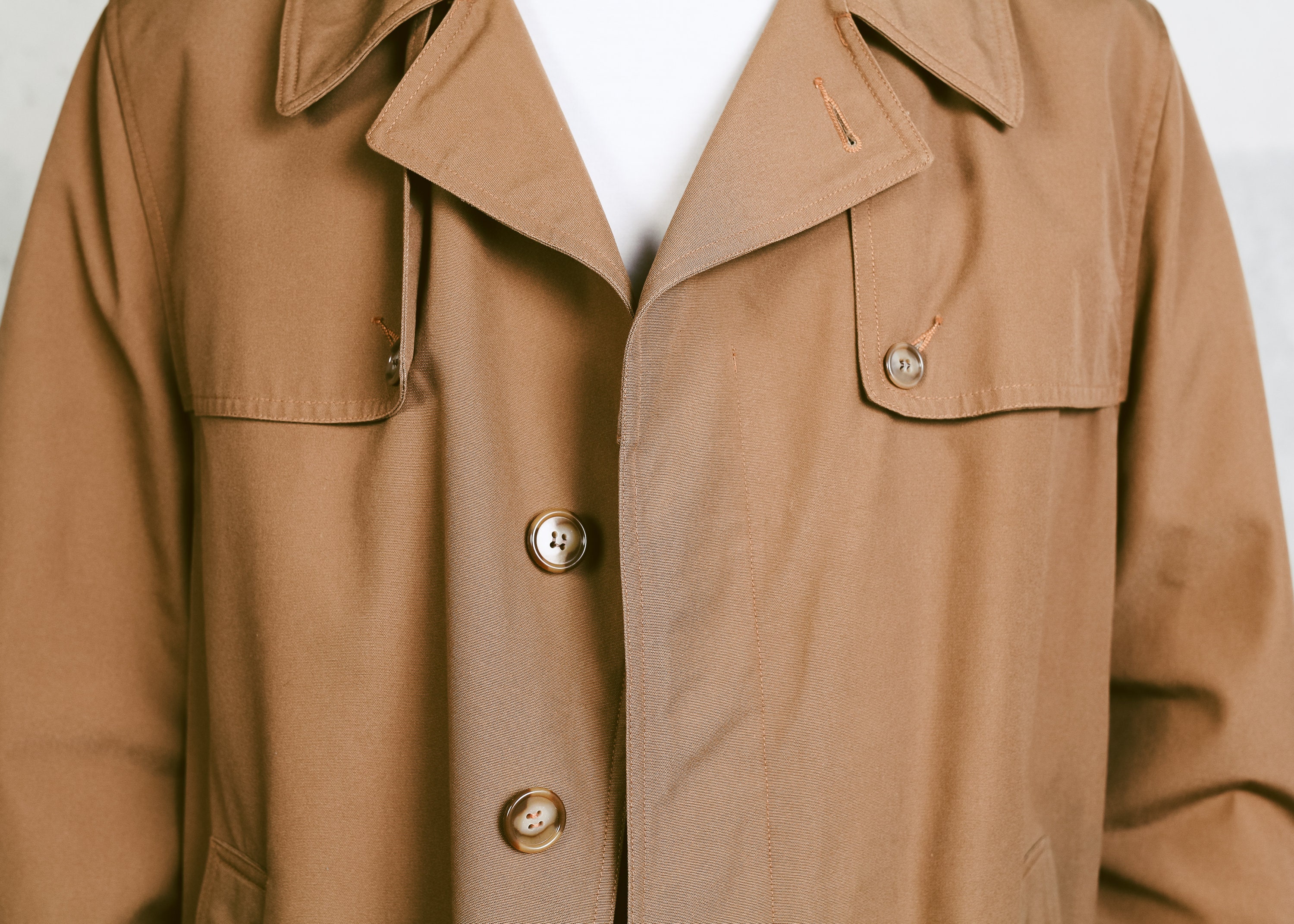 Men's Vintage 70s Trench Coat . Brown Duster Coat Jacket 1970s Belted ...