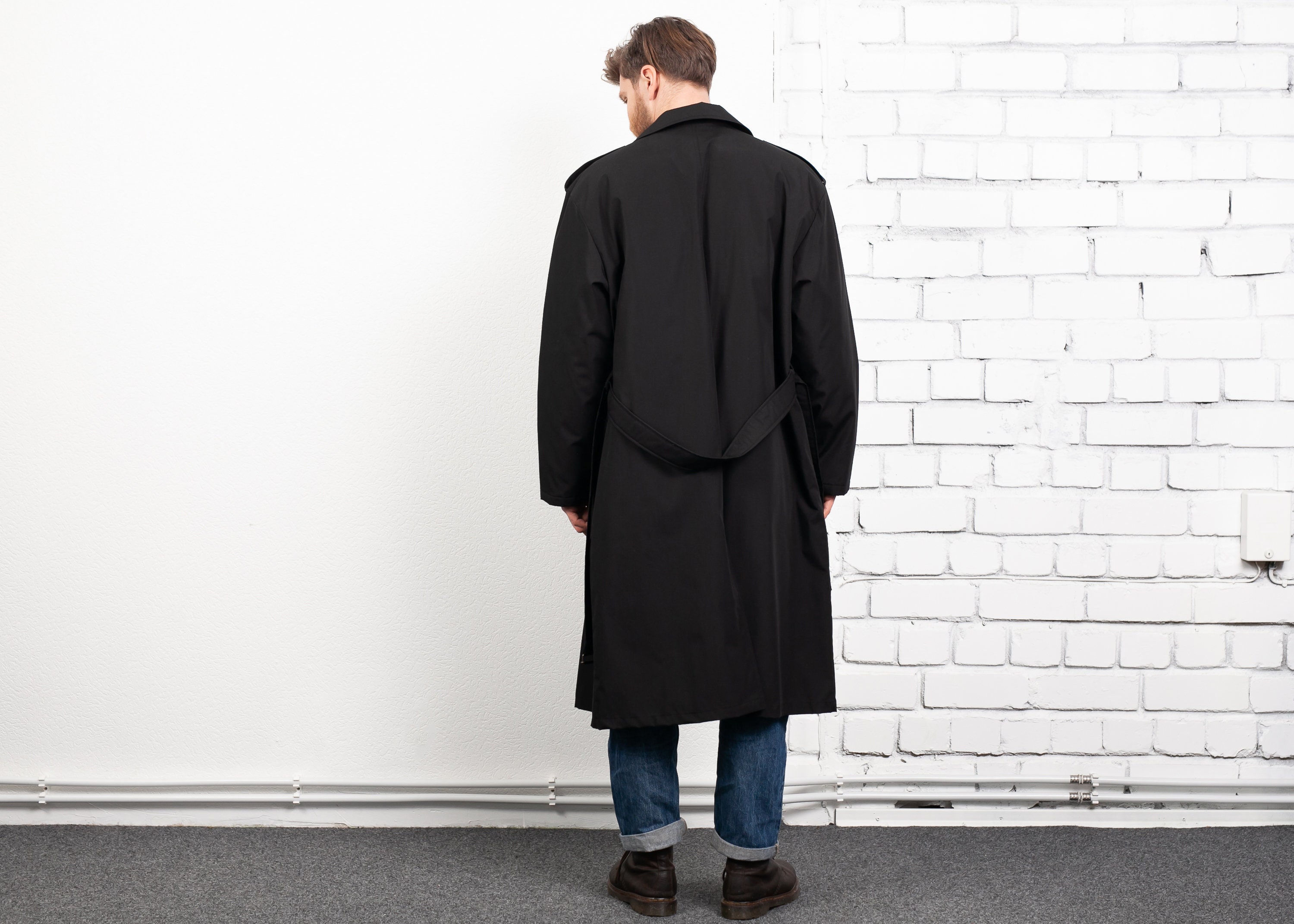 mens padded mac coat