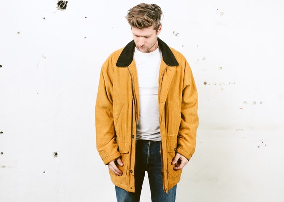 mens mustard coat