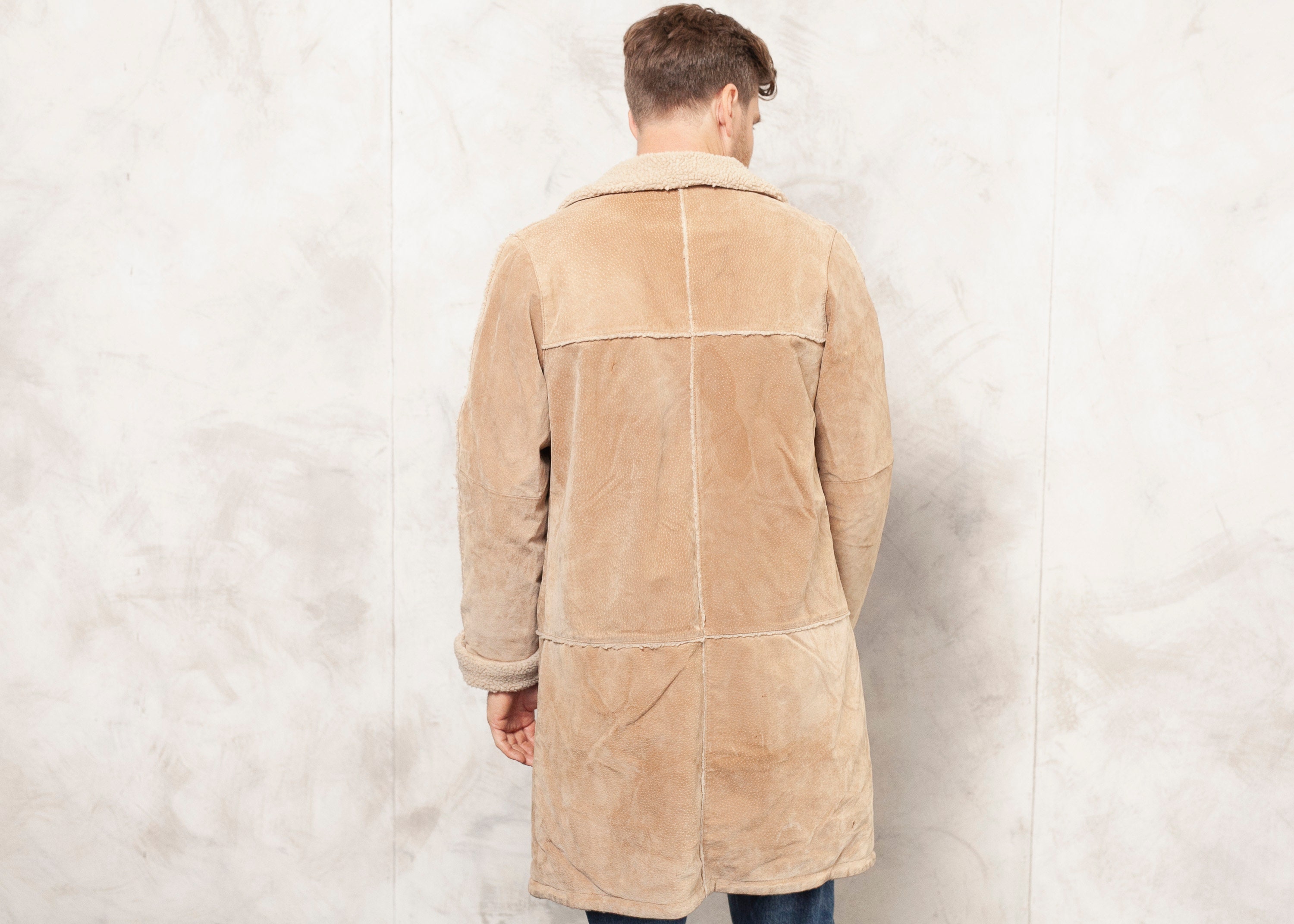 suede sherpa coat