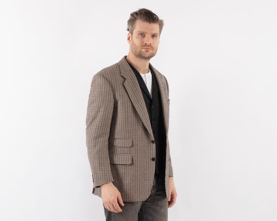 Vestiti Giacca Uomo Anni 70 Giacca Blazer In Lana Beige Da Uomo