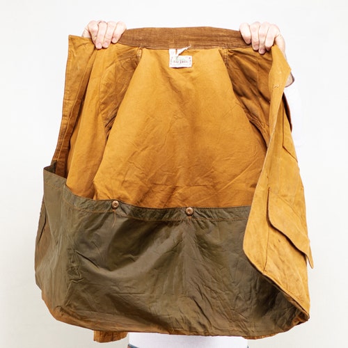 Vintage 50's Saftbak canvas shops duck hunting jacket hunter brown chore jacket work jacket men 50's workwear jacket size extra large xl