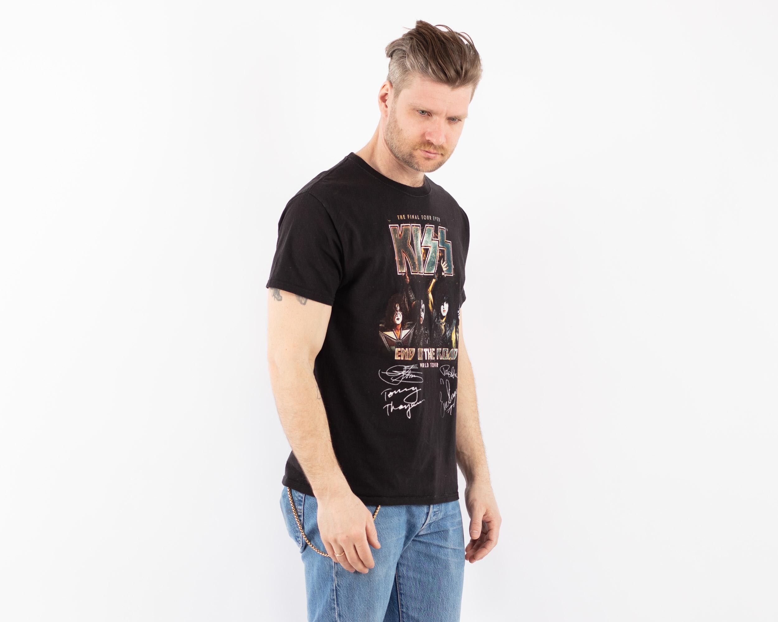 2000年代ヴィンテージ ブラック キッス バンド Tシャツ、グラフィックT 