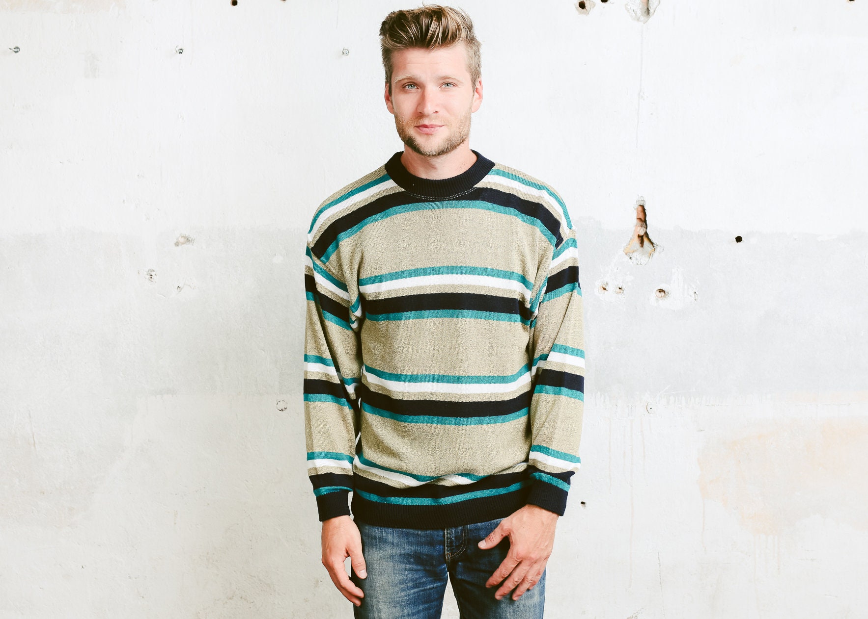 vintage mens crew neck sweatshirts