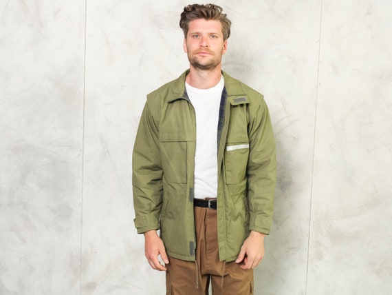 Hiking Jacket Men Vintage 90s Military 