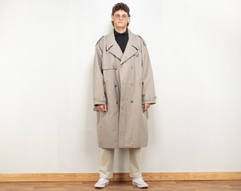 Vintage Trench Coat Men 80's Beige Raincoat Spring - Etsy Denmark