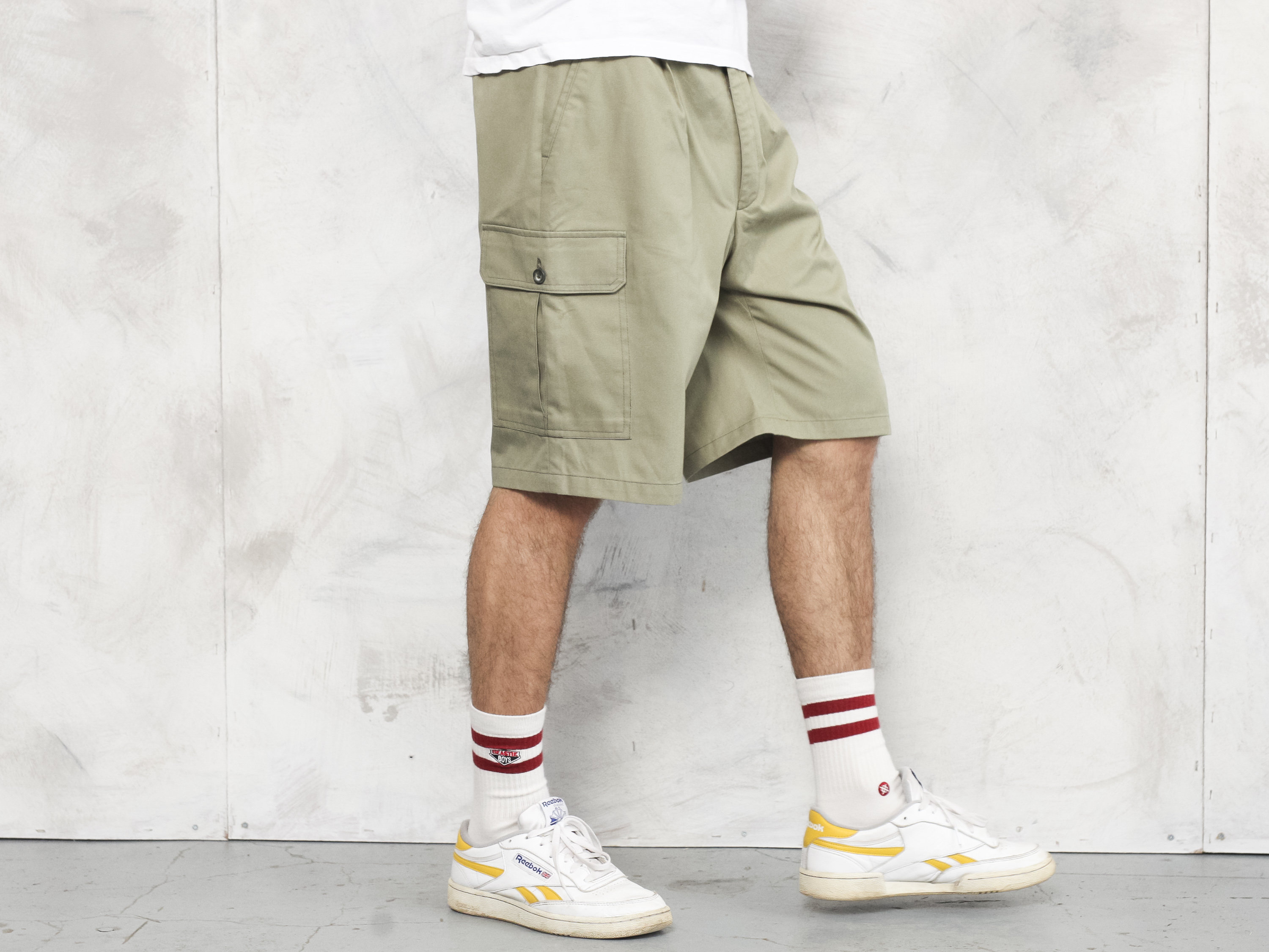 90s-cargo-shorts-green-summer-90s-vintage-men-everyday-sport-shorts