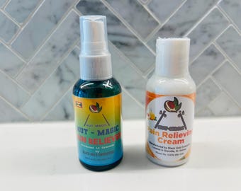 Nutmeg Pain Relief Spray and Cream | Natural Muscle, Joint & Back Pain Relief | Caribbean Herbal Body Care