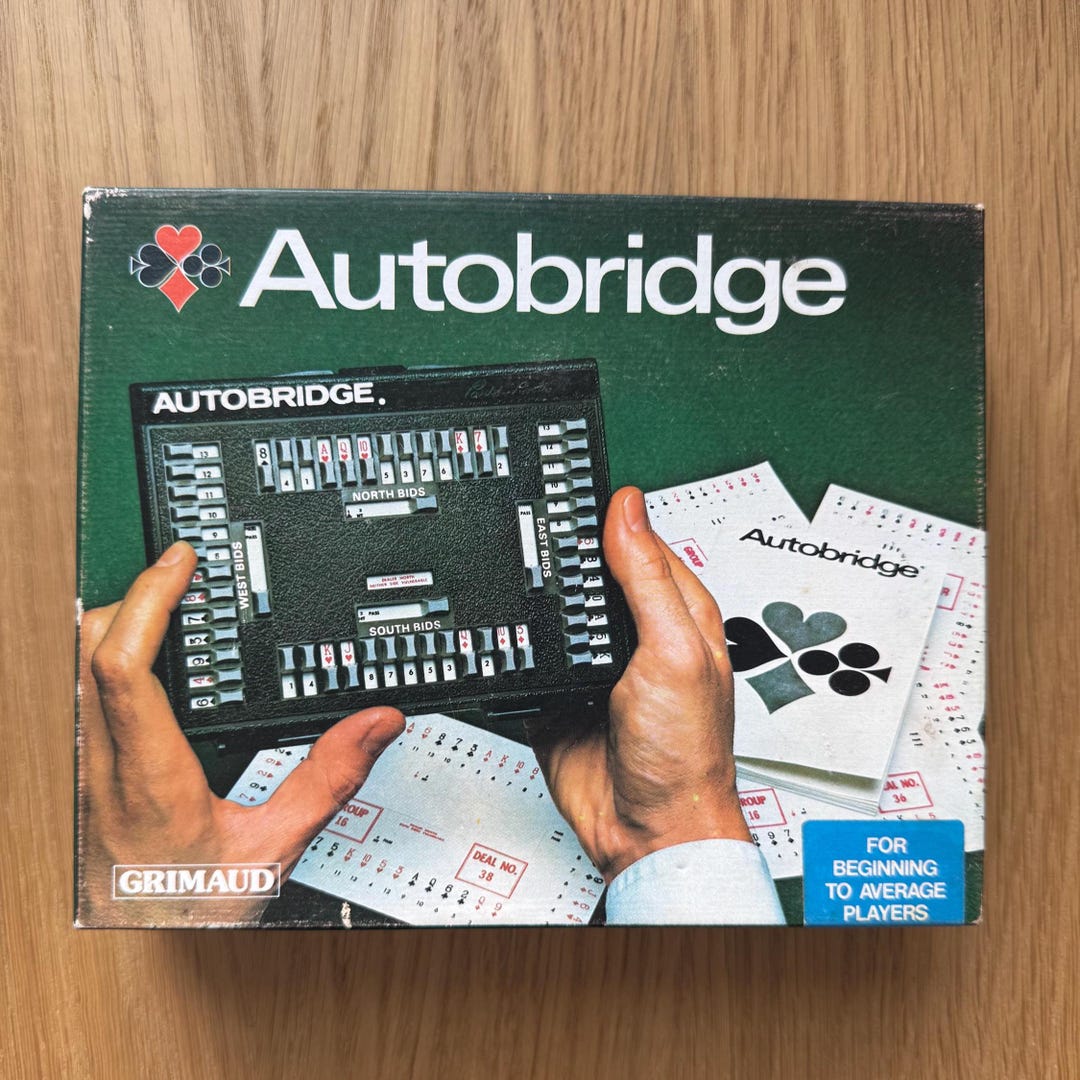 Auto Bridge Vintage Grimaud Autobridge Bridge Game - 1970s Self‑teaching Game - Etsy
