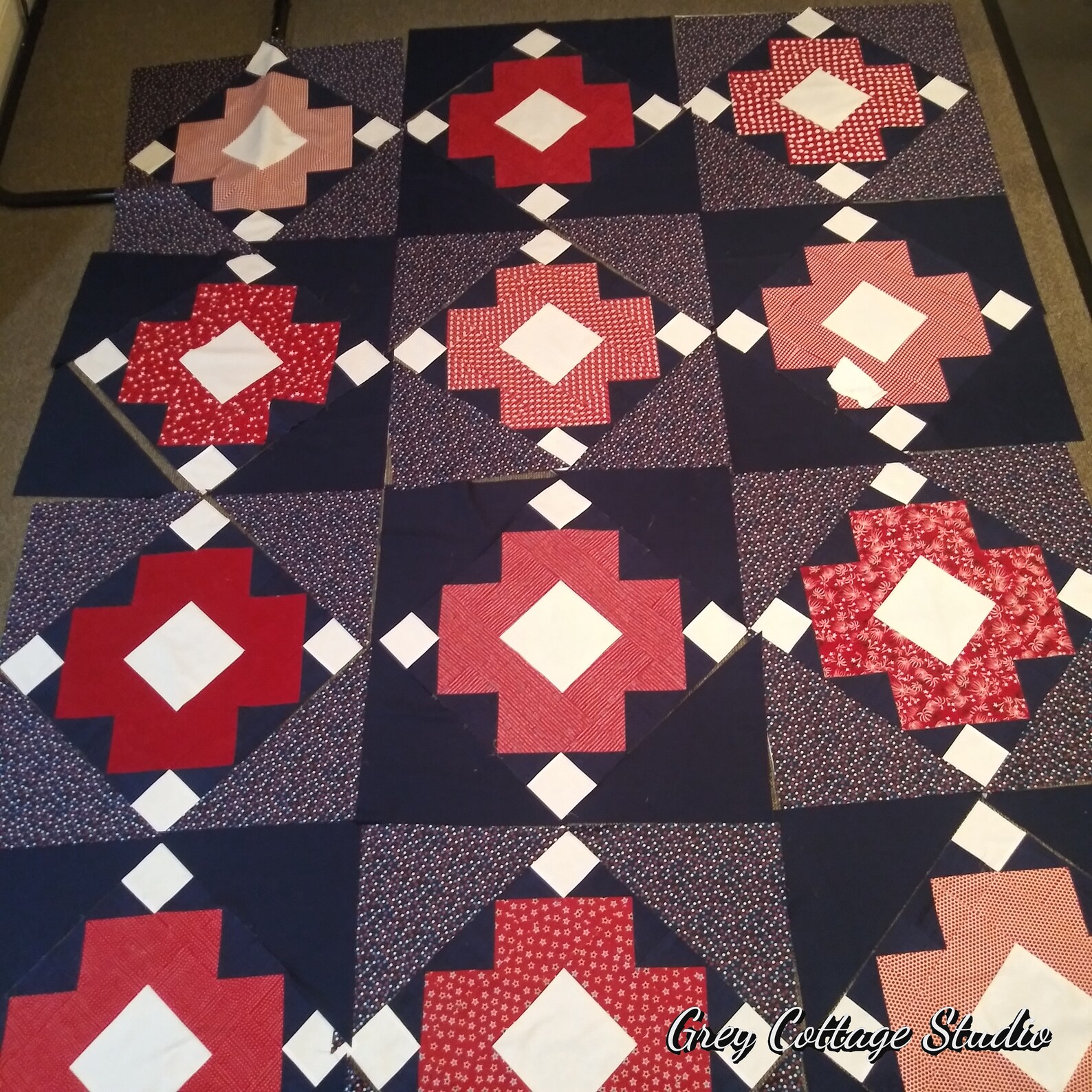 Modern Quilt Patterns PDF Darting Crosses DIY Sewing for Beginners Original Modern Quilting