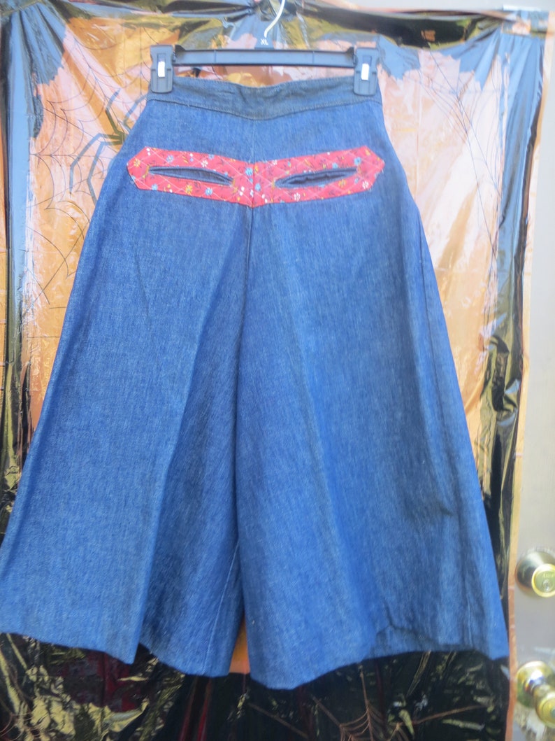 high waisted hippie jeans