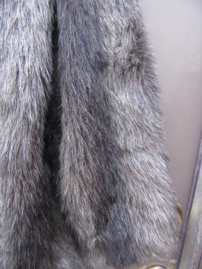 80s Vintage Style VI Ltd BROWN GREY Plush Faux Fur / Furry - Etsy