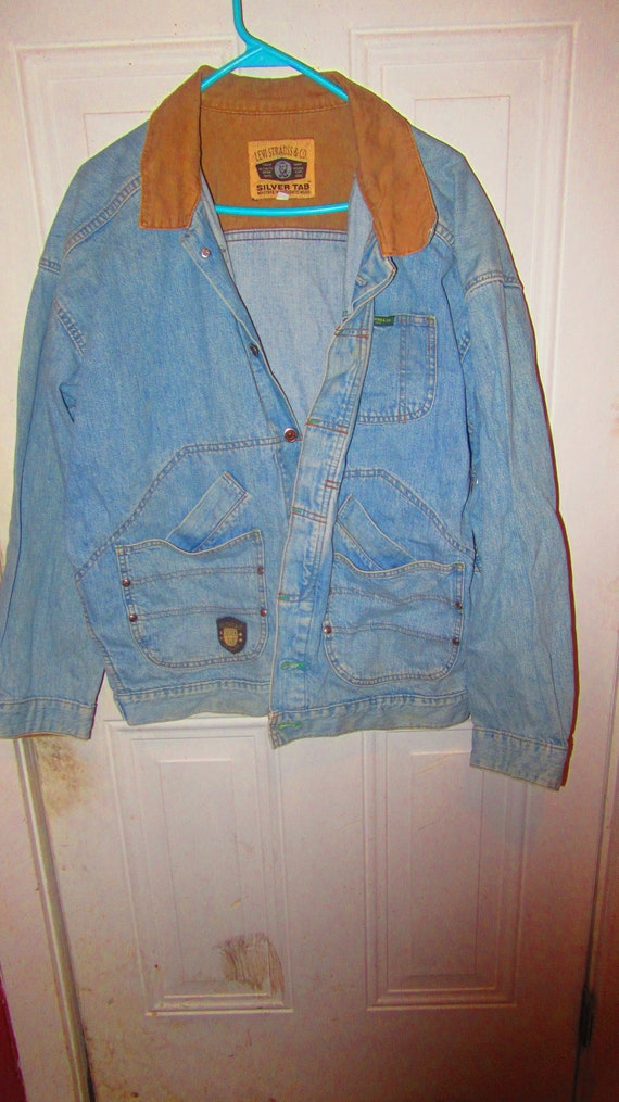 vintage LEVIS STRAUSS Silver tab 2 tone 5 pocket … - image 1