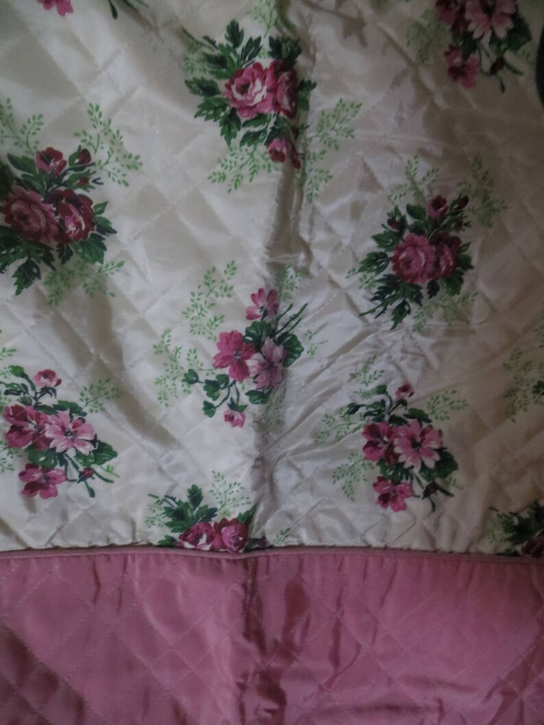 Vintage Hollywood Regency satin Taffeta Bedspread pink Etsy
