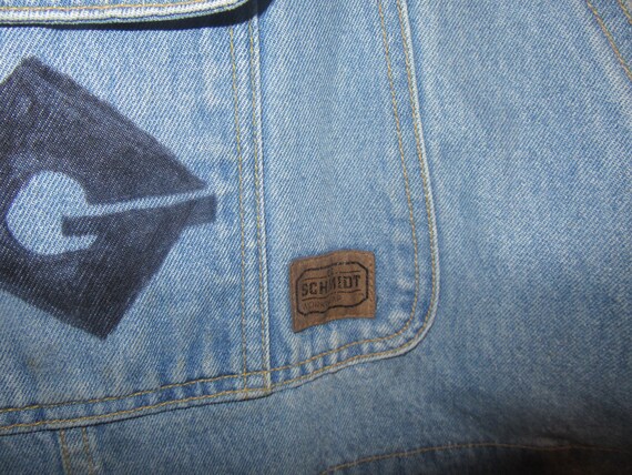 VTG CE Schmidt Men's Workwear Blue Denim Carpente… - image 3