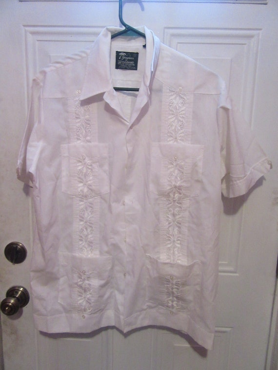 Vintage Mens Haband of Patterson WHITE   Panama G… - image 1