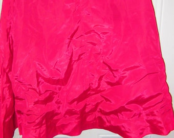 1950 HOT  PINK SATIN petticot  Stand alone by Chevette  sz 26