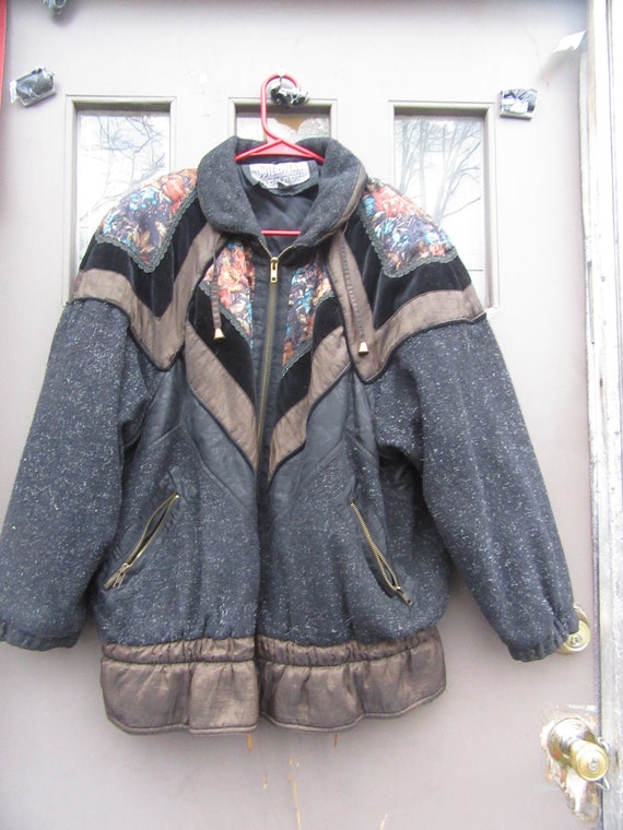 80S international outerwear  womens wool blend col