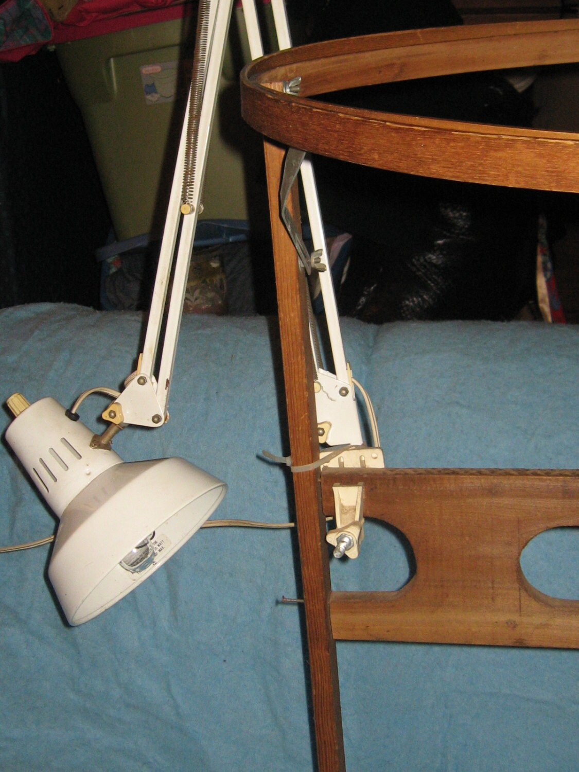 Vintage wood Quilters Quilting Hoop Floor Stand quilting Etsy