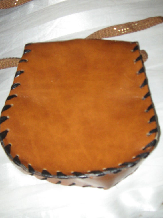 Vintage Venezia ITALY Hand Tooled Painted Leather… - image 4
