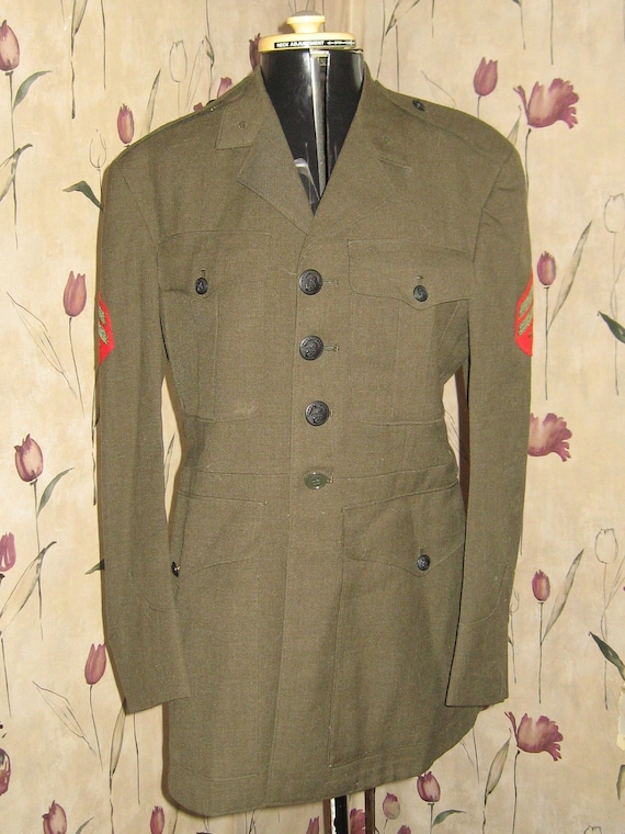 Vintage  Authentic   US  military    Wool  uniform