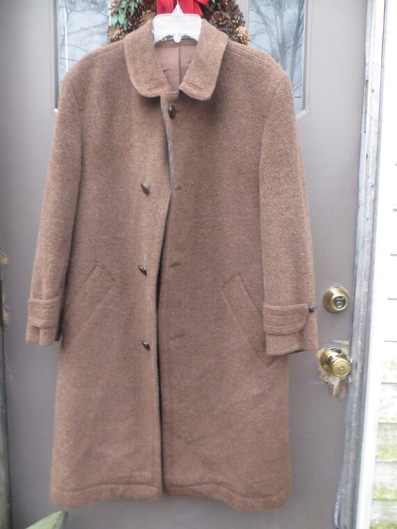 Llama alpaca wool Coat, 1960s WEST Germany Vintag